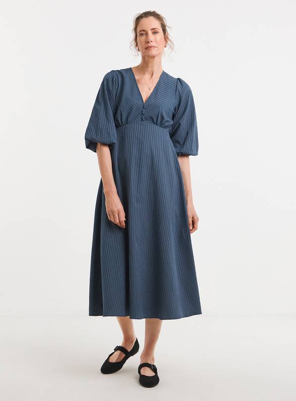 JD WILLIAMS Stripe Button Detail Tea Dress 22